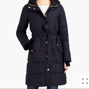 NWT ! J.Crew Mercantile long puffer coat